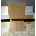 أثاث الغرفة الحديثة متعرج Z شكل خشبي كرسي الطعام